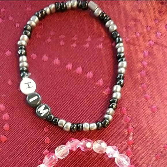Random beading His and her bracelets - Picture 3 of 4